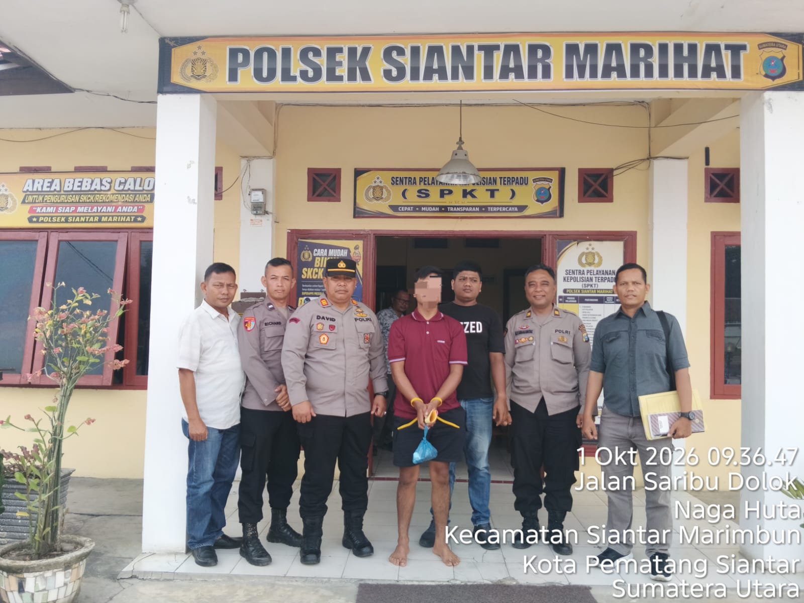 Polsek Siantar Marihat Amankan Karyawan Toko Dj Build Mart Diduga ...